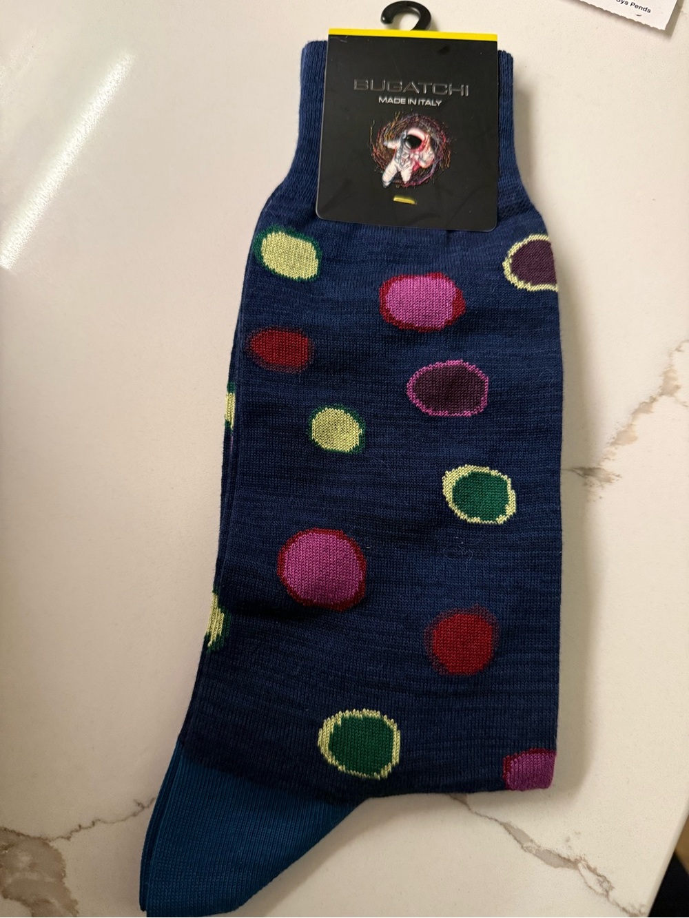Bugatchi Dots Socks NWT